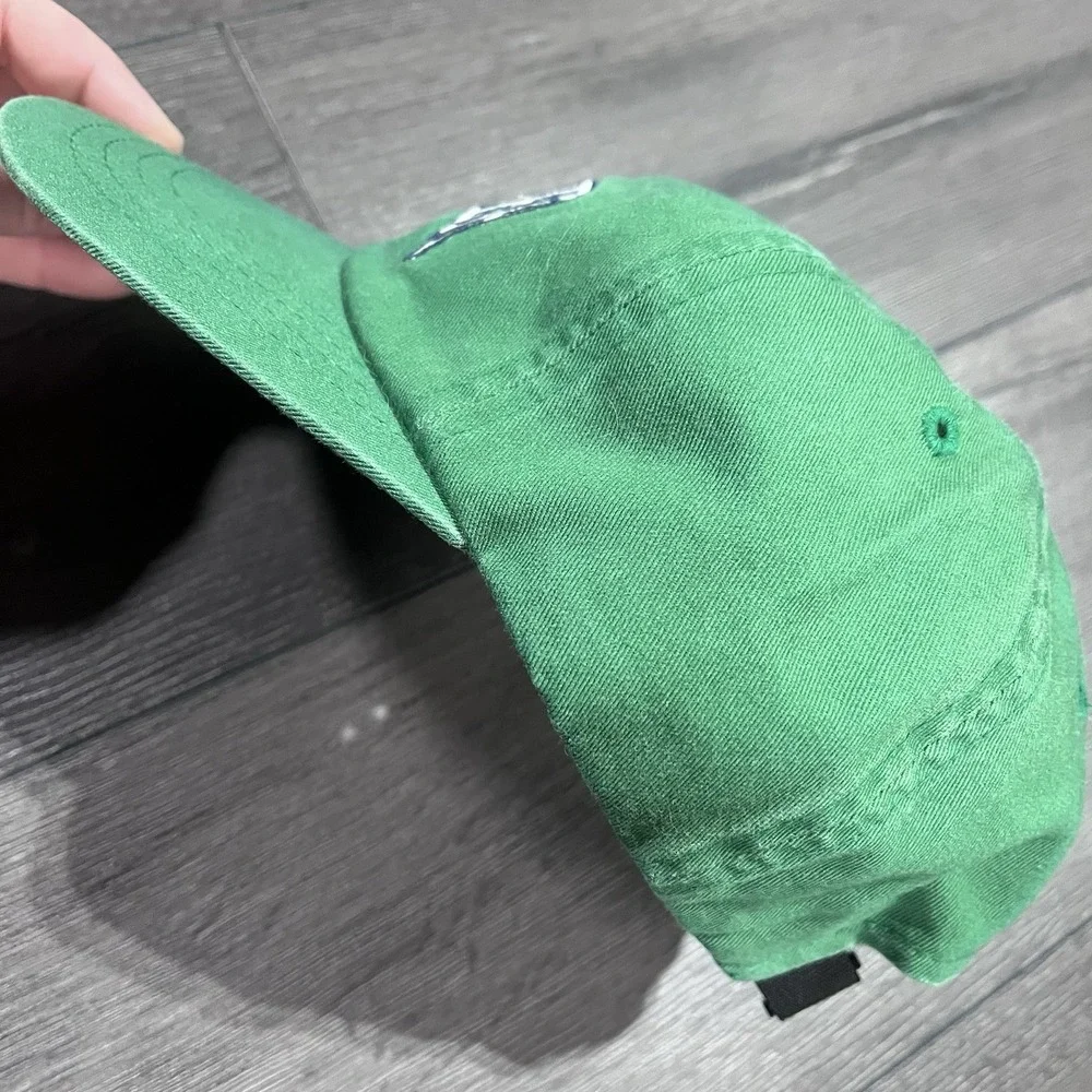 VTG 90s Tommy Hilfiger Athletic Hat Y2K Streetwear Flag Logo Green Preppy Hiphop